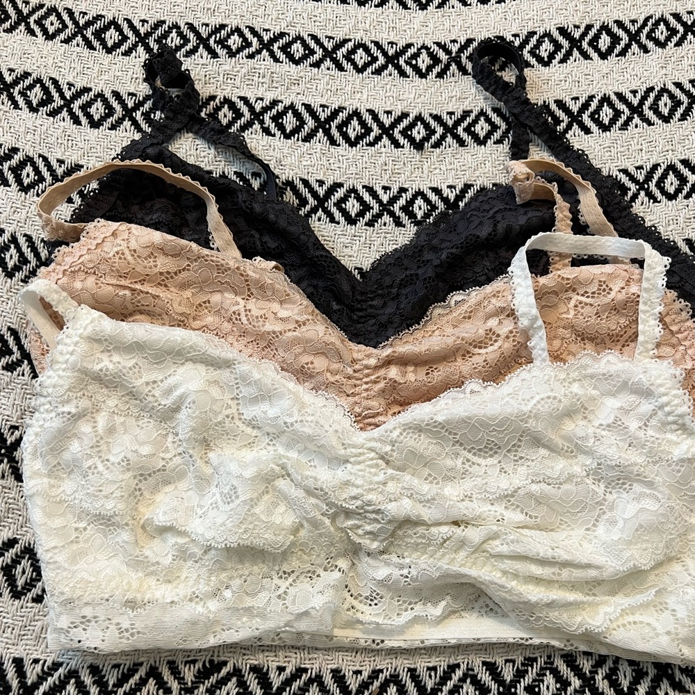Forever 21 lace bralette bundle